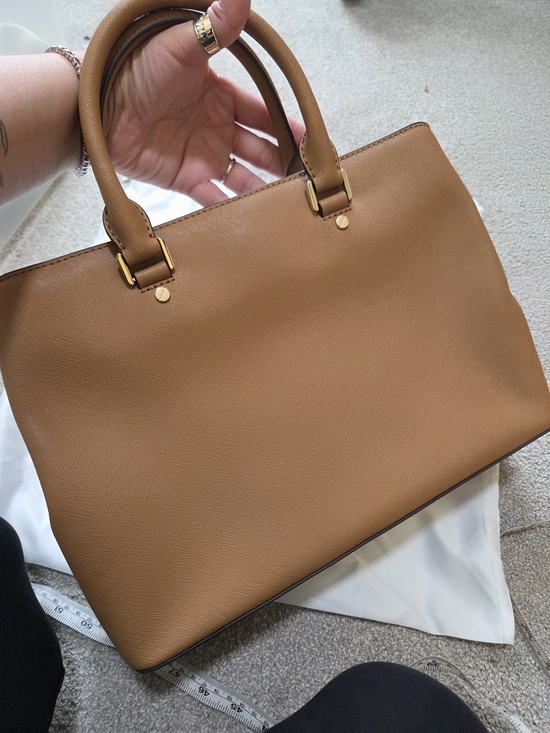 Michael Kors Savannah Large Leather Satchel - Picture 2 of 7